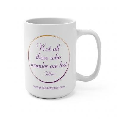 Soulfluent® Explorer: "Not all those who wander are lost" (15oz mug)